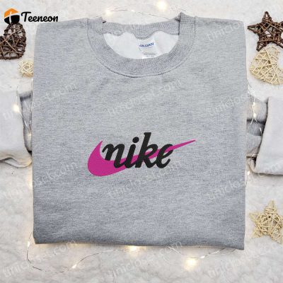 Vintage Swoosh x Nike Embroidered Sweatshirt Nike Inspired Shirt Perfect Family Gift, B Gift for Men Women Gift Ideas| soulcals.com