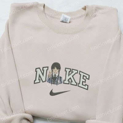 Wedn Gift for Men Women Addams And Thing x Nike Embroidered Shirt & Hoodie B Gift for Men Women Family Gifts| soulcals.com