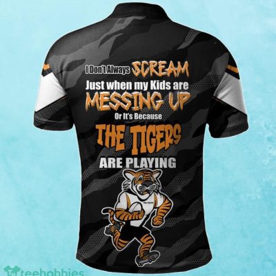 Wests Tigers Custom Name Father?s Day NRL Custom Polo Shirt Best Gift For Fans