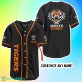Wests Tigers NRL Custom Name Baseball Jersey Best Gift For Men And Women Fans