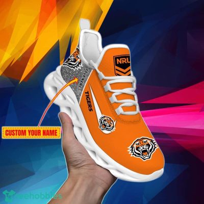 Wests Tigers NRL Glitter Personalized Max Soul Shoes