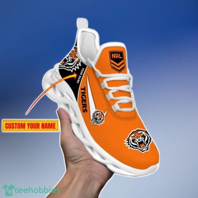 Wests Tigers Personalized Name NRL Max Soul Shoes Gift Fans