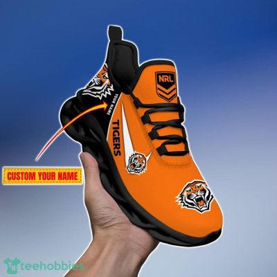 Wests Tigers Personalized Name NRL Max Soul Shoes Gift Fans