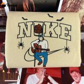 Whiskey Glasses Morgan Wallen Halloween Nike Embroidered Sweatshirt| soulcals.com