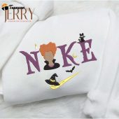 Winifred Sanderson Hocus Pocus Halloween Nike Embroidered Sweatshirt| soulcals.com
