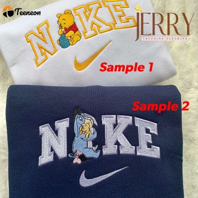 Winnie The Pooh Nike Embroidered Sweatshirt| soulcals.com