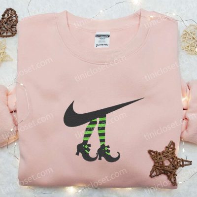 Witch Legs x Nike Swoosh Embroidered Shirt & Halloween Hoodie, Perfect Family Gifts| soulcals.com