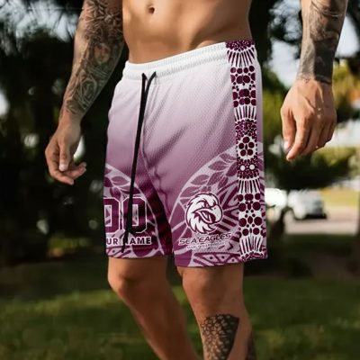 Manly Warringah Sea Eagles Personalized Short Pants Gift For Fans