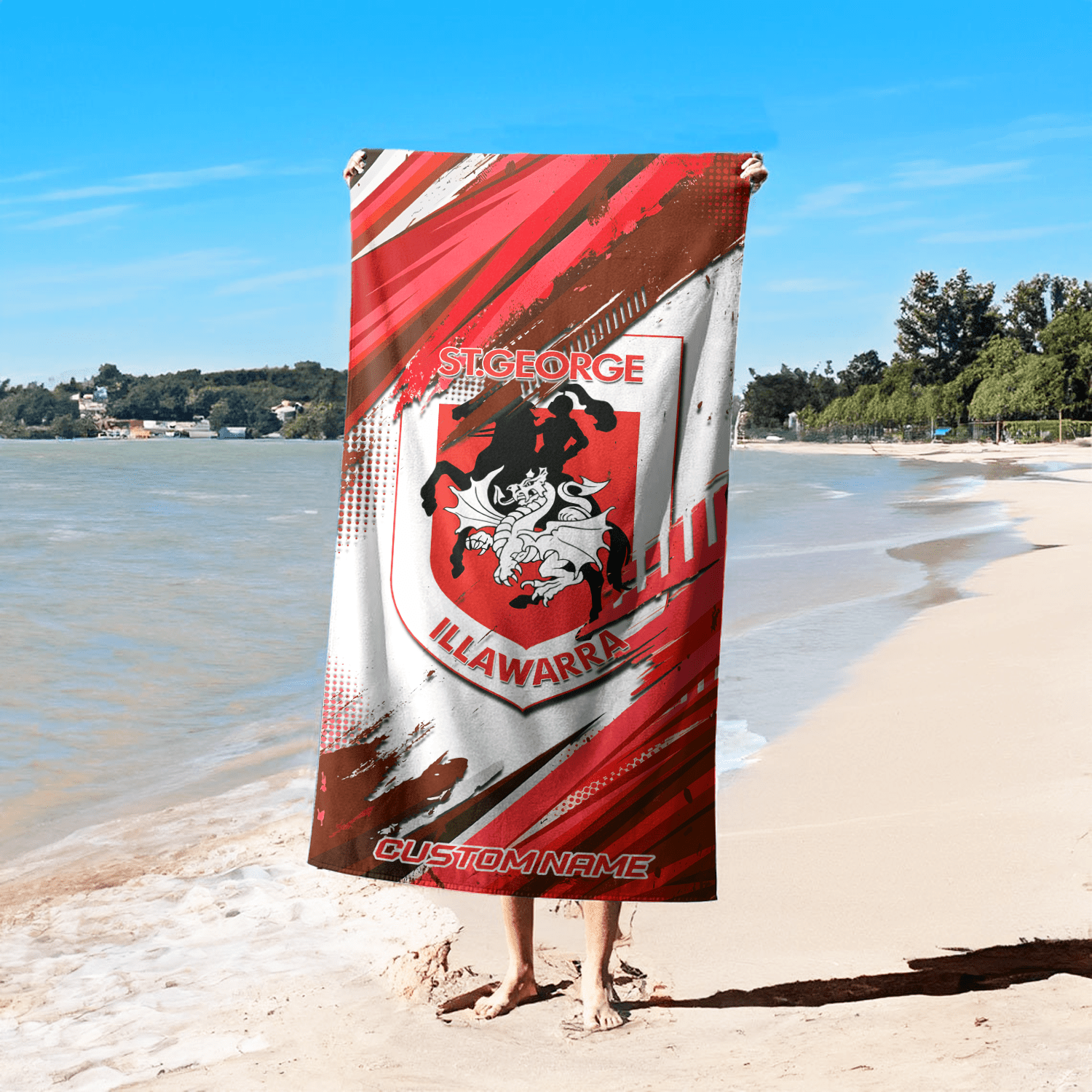 St. George Illawarra Dragons Pool Travel Beach  Towels s St. George Illawarra Dragons Pool Travel Beach  Towels s