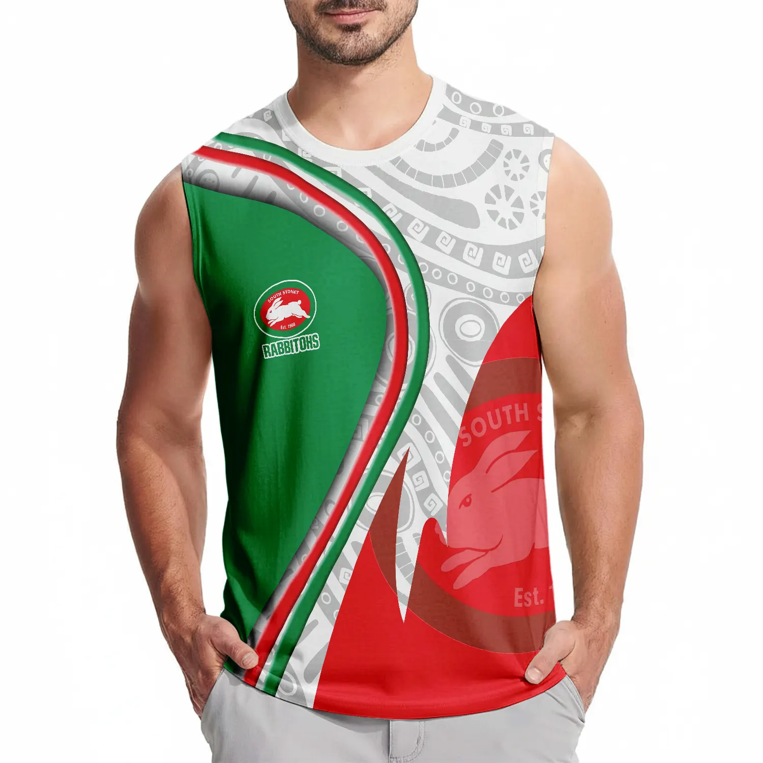 South Sydney Rabbitohs Personalized Tank Top Gift For Fans South Sydney Rabbitohs Personalized Tank Top Gift For Fans