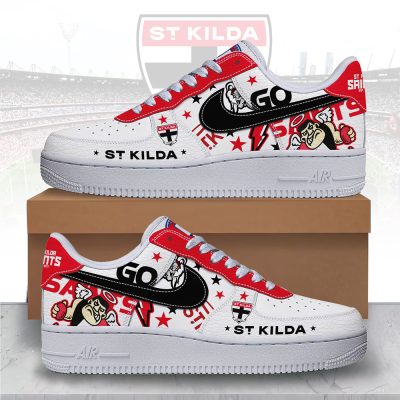 St Kilda Saints Sports Air Force 1 Sneakers Shoes For Men And Women St Kilda Saints Sports Air Force 1 Sneakers Shoes For Men And Women