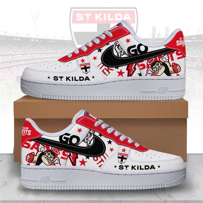 St Kilda Saints Sports Air Force 1 Sneakers Shoes For Men And Women
