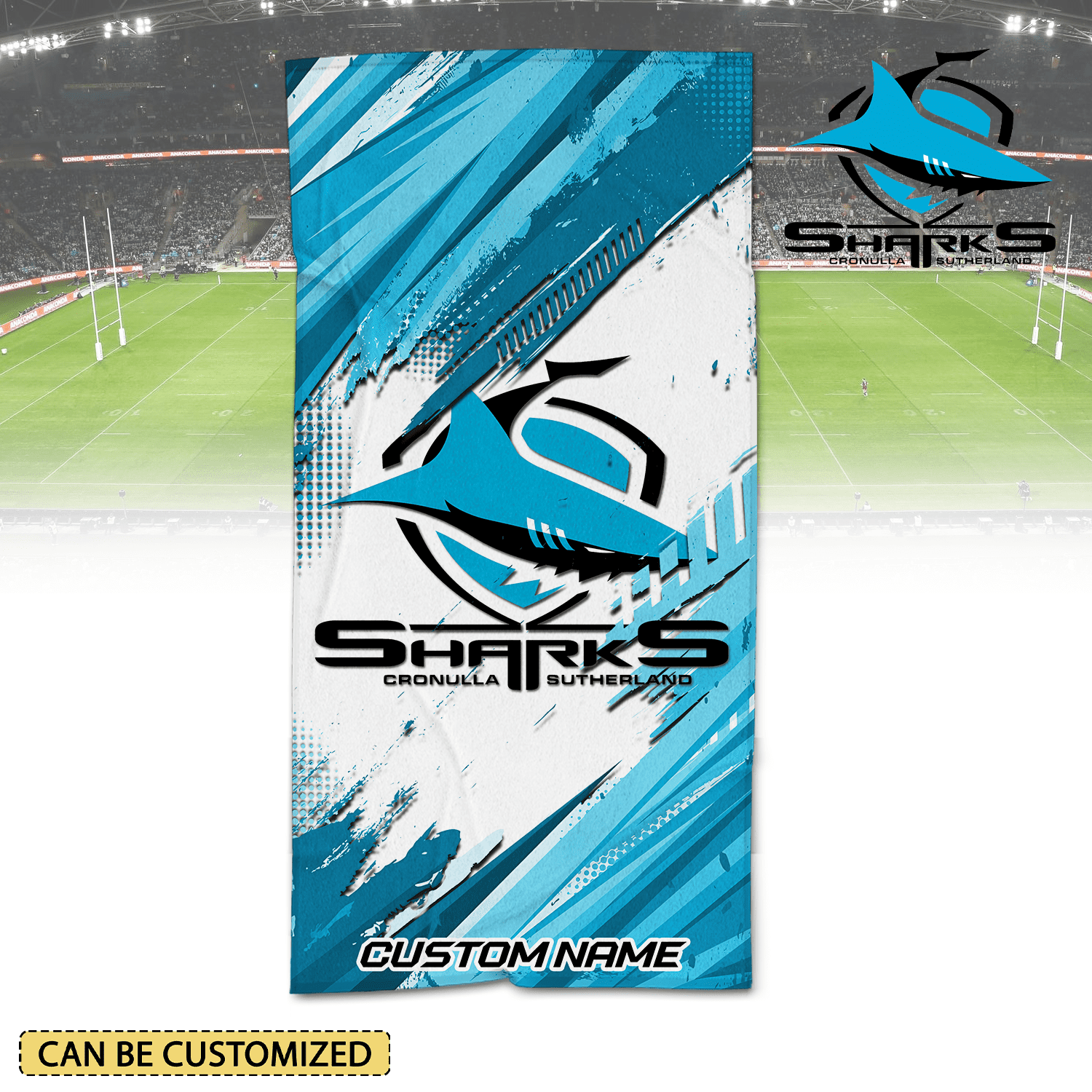 Cronulla-Sutherland Sharks Pool Travel Beach  Towels Cronulla-Sutherland Sharks Pool Travel Beach  Towels