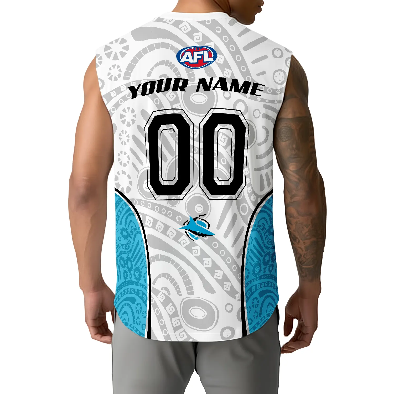 Cronulla-Sutherland Sharks Personalized Tank Top Gift For Fans Cronulla-Sutherland Sharks Personalized Tank Top Gift For Fans