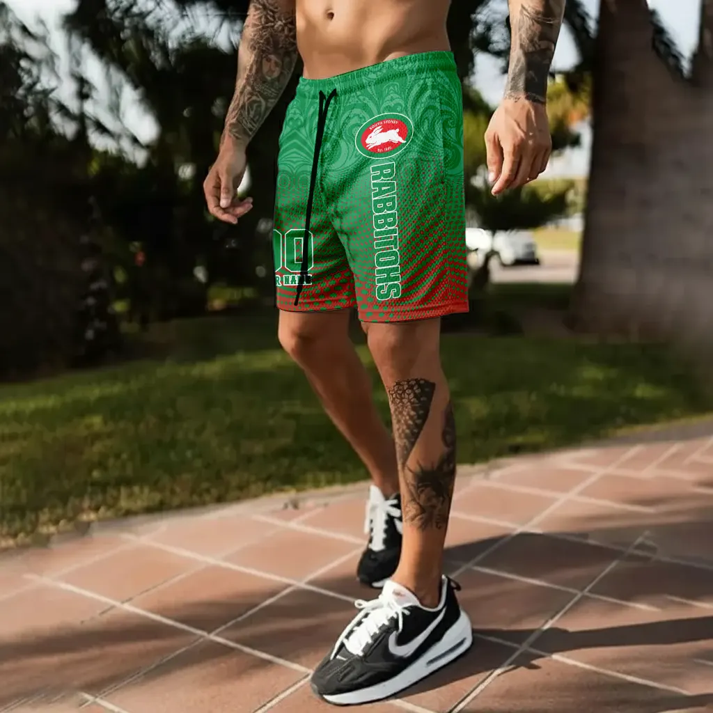 South Sydney Rabbitohs Personalized Short Pants Gift For Fans South Sydney Rabbitohs Personalized Short Pants Gift For Fans