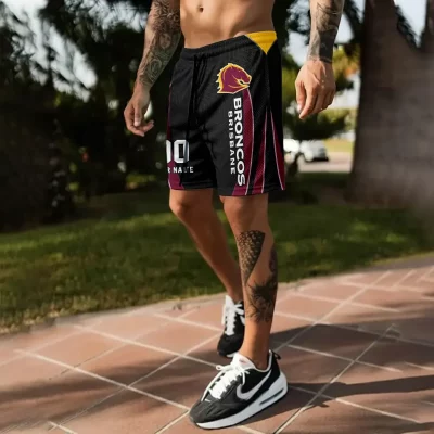 NRL Brisbane Broncos Personalized Short Pants Gift For Fans