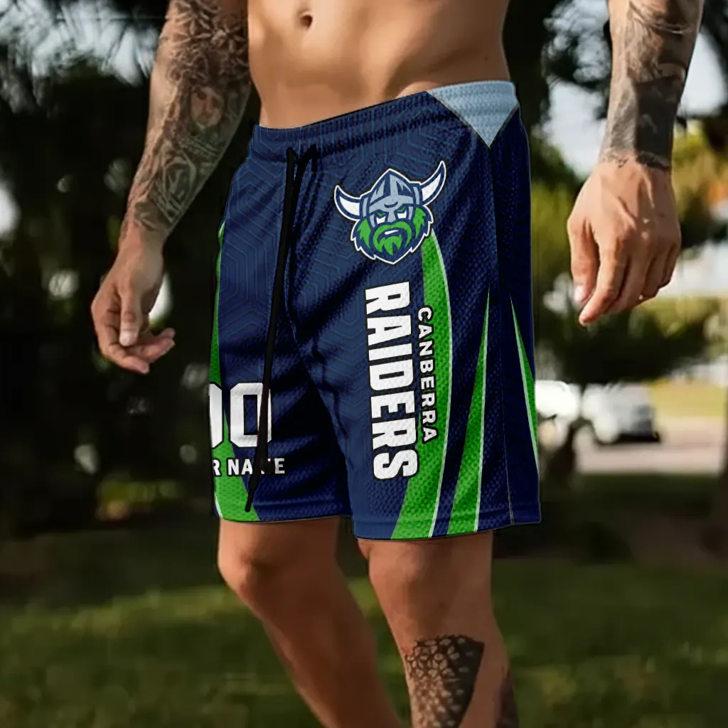 Canberra Raiders Personalized Short Pants Gift For Fans Canberra Raiders Personalized Short Pants Gift For Fans