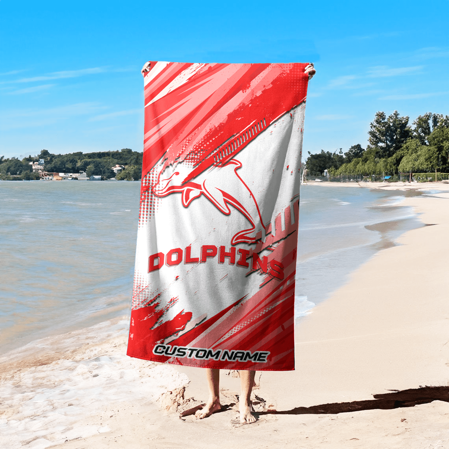Dolphins Pool Travel Beach  Towels s Dolphins Pool Travel Beach  Towels s