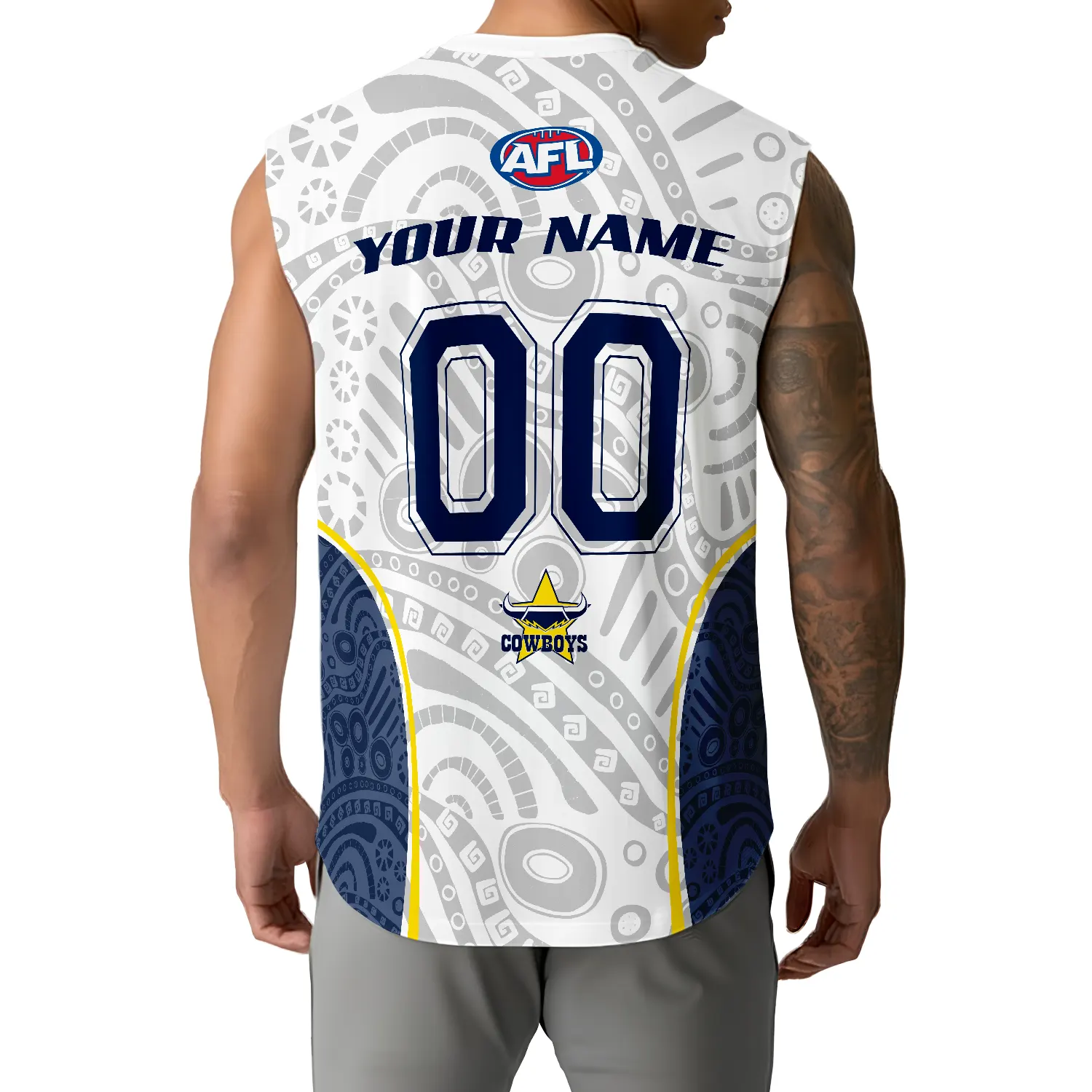 North Queensland Cowboys Personalized Tank Top Gift For Fans North Queensland Cowboys Personalized Tank Top Gift For Fans