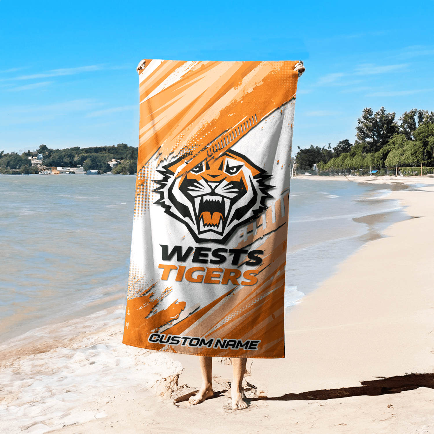 Wests Tigers Pool Travel Beach  Towels s Wests Tigers Pool Travel Beach  Towels s