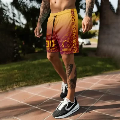 NRL Brisbane Broncos Personalized Short Pants Gift For Fans