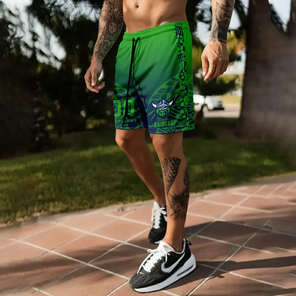 Canberra Raiders Personalized Short Pants Gift For Fans Canberra Raiders Personalized Short Pants Gift For Fans