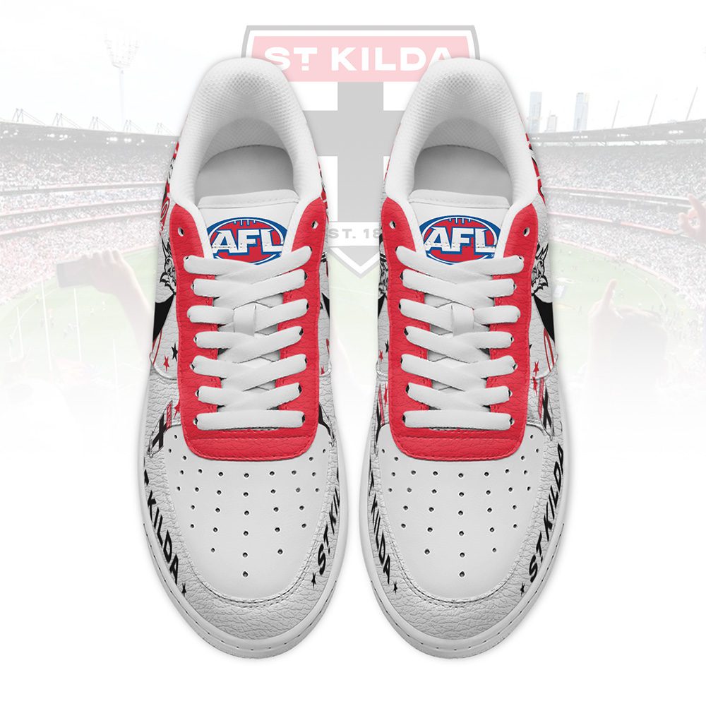 St Kilda Saints Sports Air Force 1 Sneakers Shoes For Men And Women St Kilda Saints Sports Air Force 1 Sneakers Shoes For Men And Women