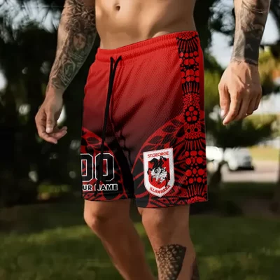 St. George Illawarra Dragons Personalized Short Pants Gift For Fans