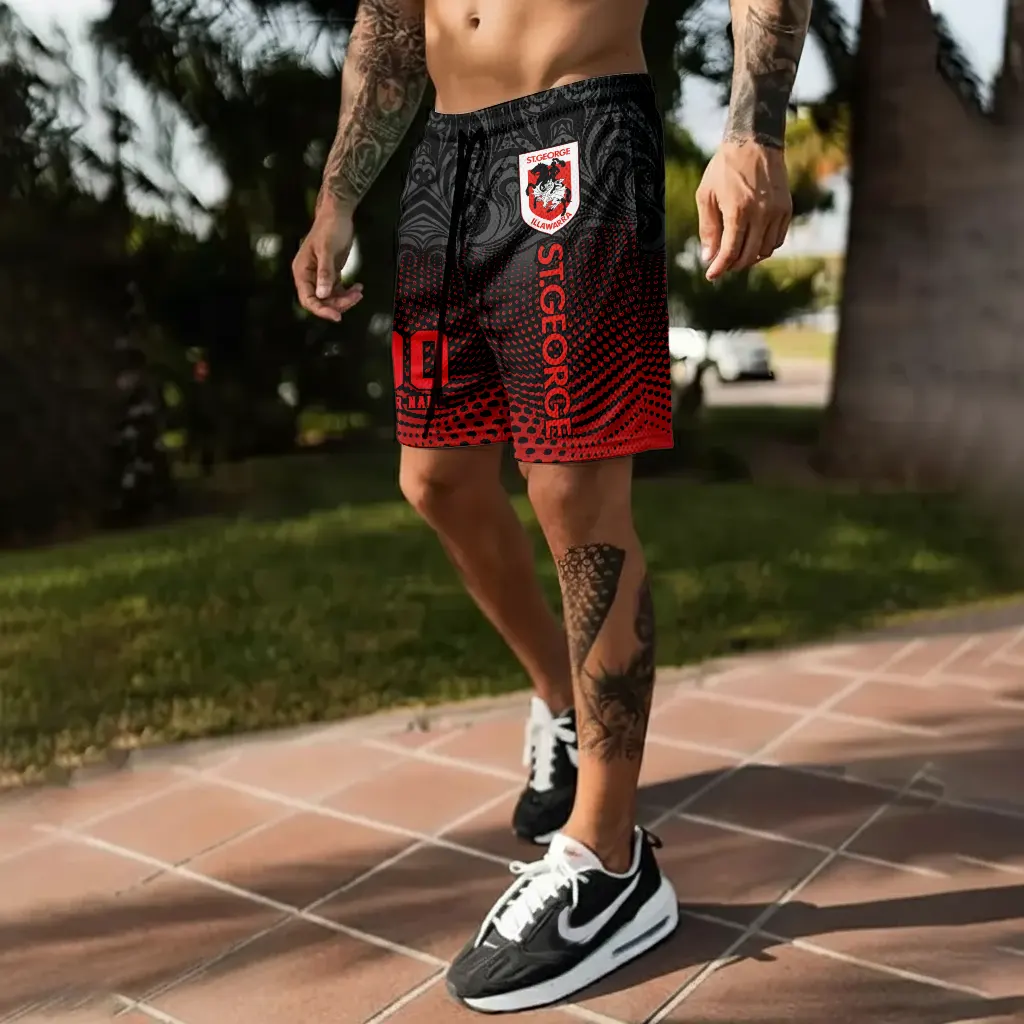 St. George Illawarra Dragons Personalized Short Pants Gift For Fans St. George Illawarra Dragons Personalized Short Pants Gift For Fans
