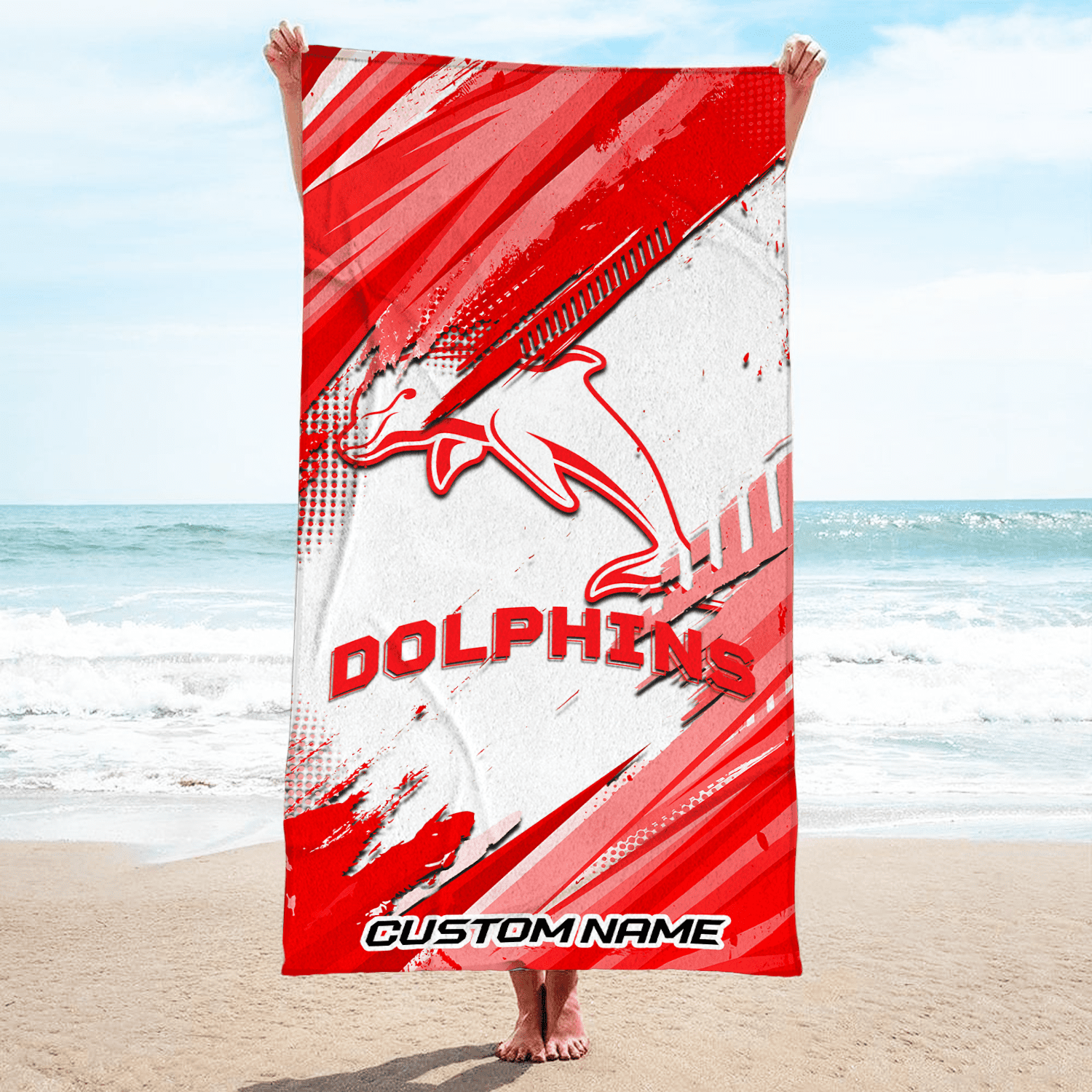 Dolphins Pool Travel Beach  Towels s Dolphins Pool Travel Beach  Towels s