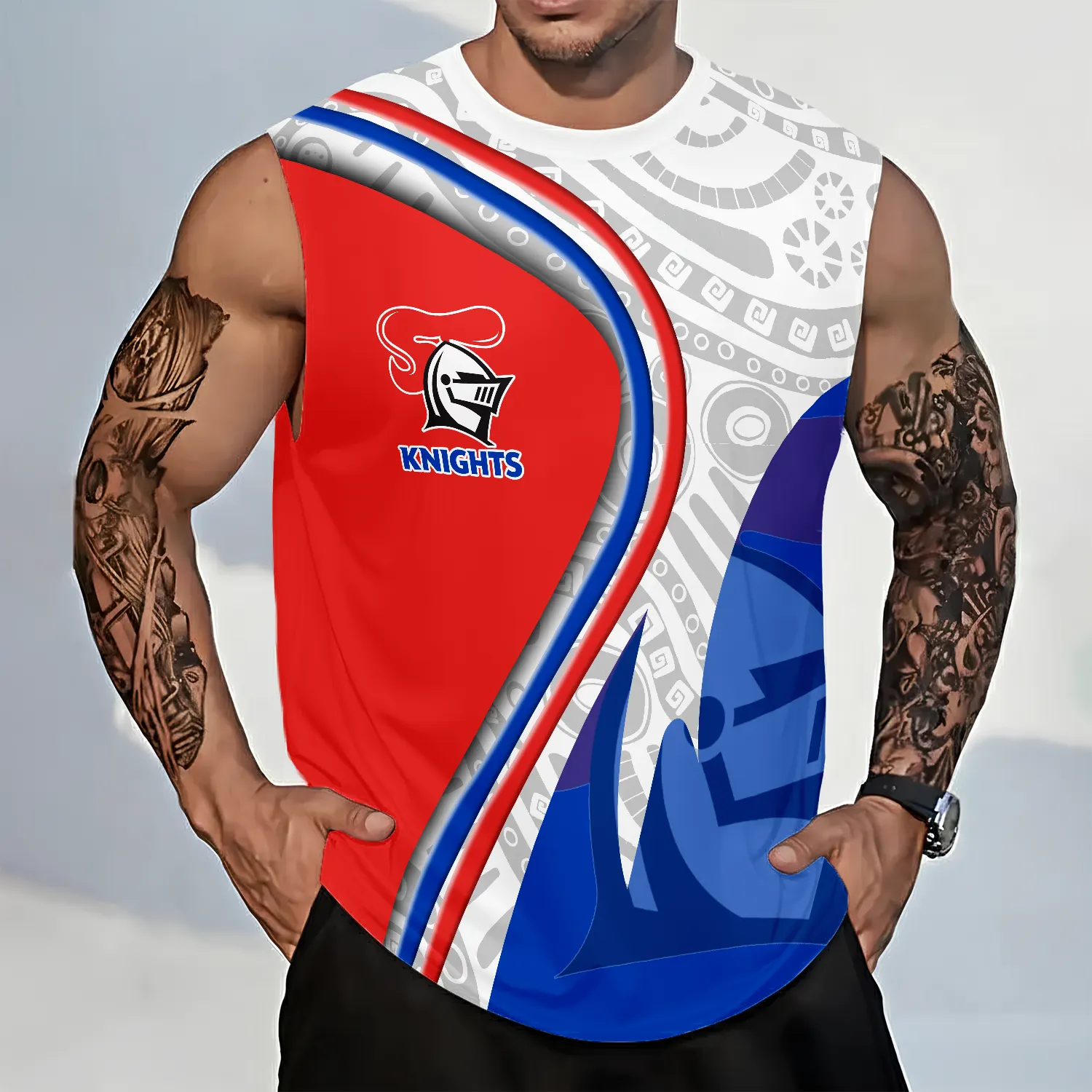 Newcastle Knights Personalized Tank Top Gift For Fans Newcastle Knights Personalized Tank Top Gift For Fans