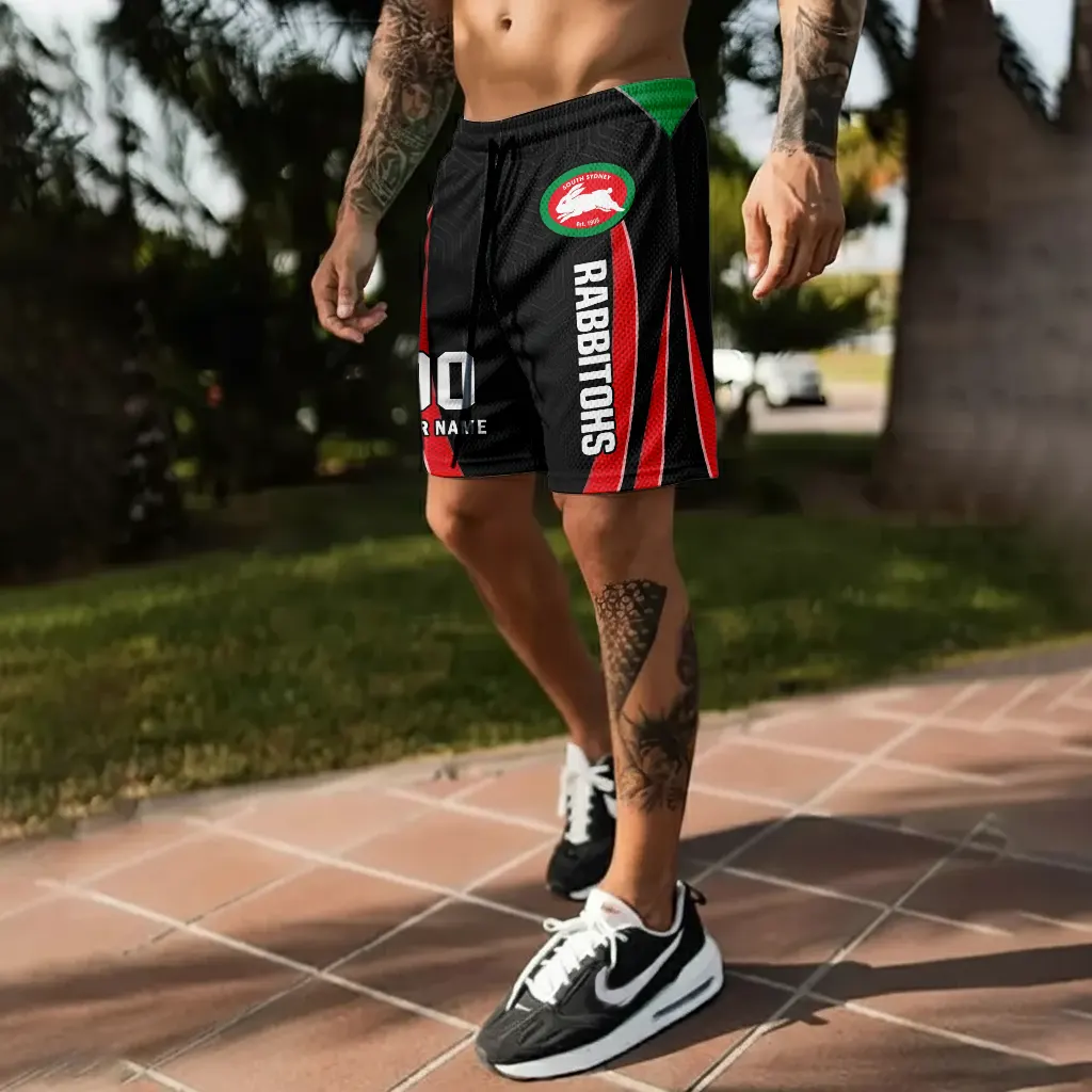South Sydney Rabbitohs Personalized Short Pants Gift For Fans South Sydney Rabbitohs Personalized Short Pants Gift For Fans