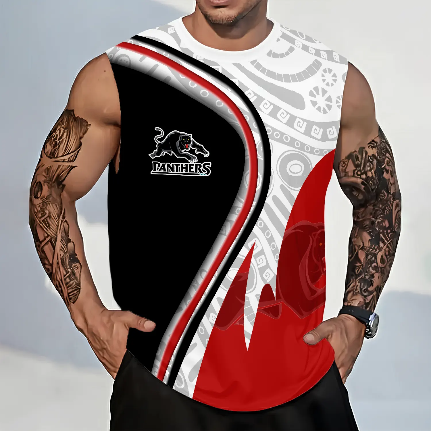 Penrith Panthers Personalized Tank Top Gift For Fans Penrith Panthers Personalized Tank Top Gift For Fans