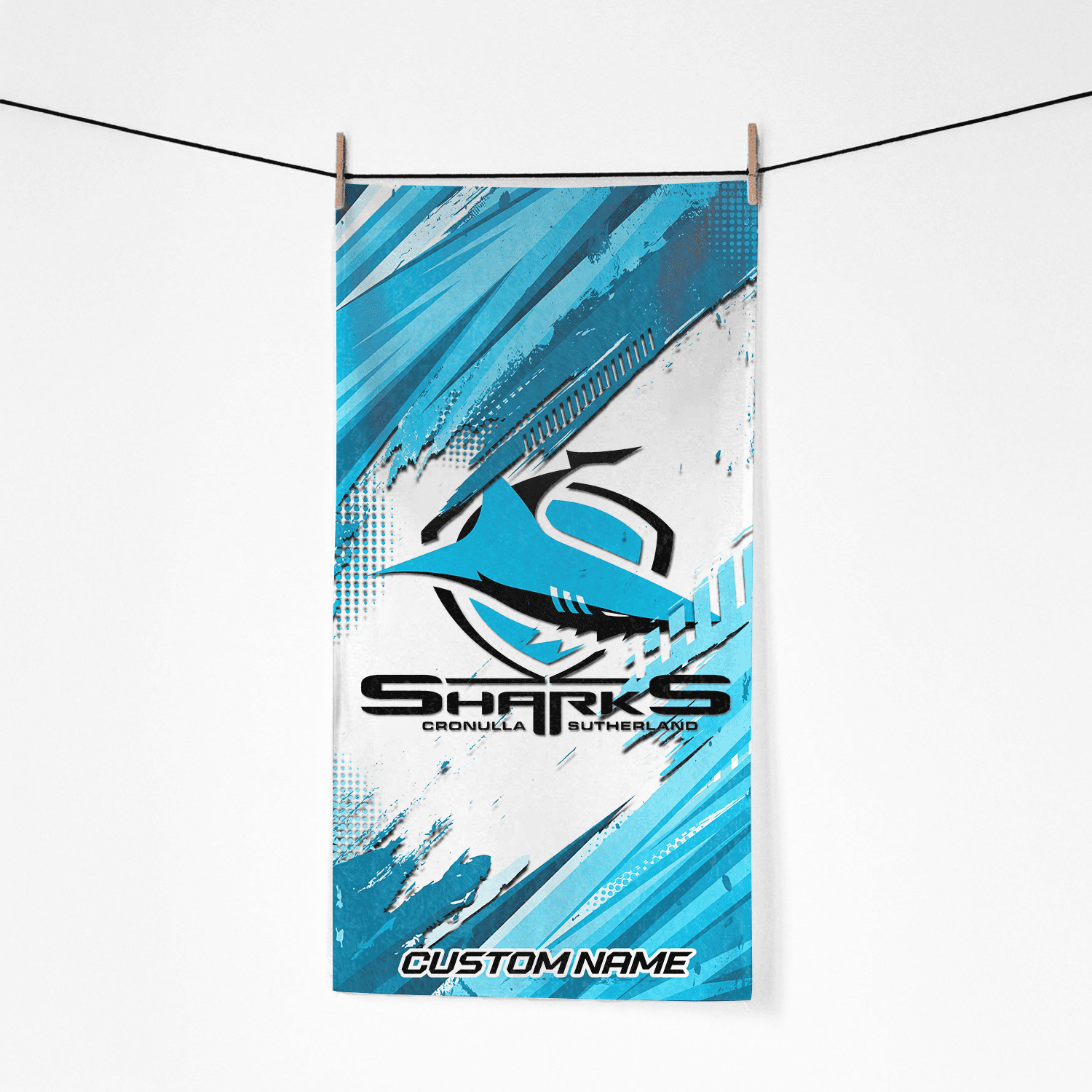 Cronulla-Sutherland Sharks Pool Travel Beach  Towels Cronulla-Sutherland Sharks Pool Travel Beach  Towels