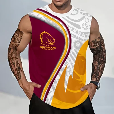NRL Brisbane Broncos Personalized Tank Top Gift For Fans