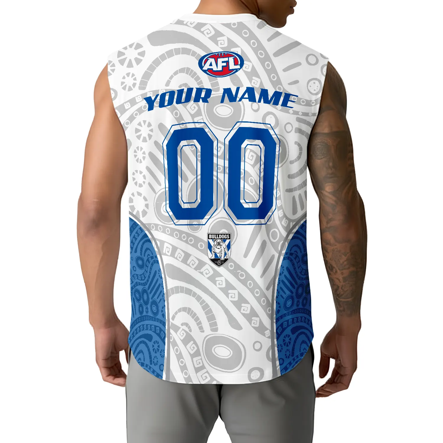 Canterbury-Bankstown Bulldogs Personalized Tank Top Gift For Fans Canterbury-Bankstown Bulldogs Personalized Tank Top Gift For Fans
