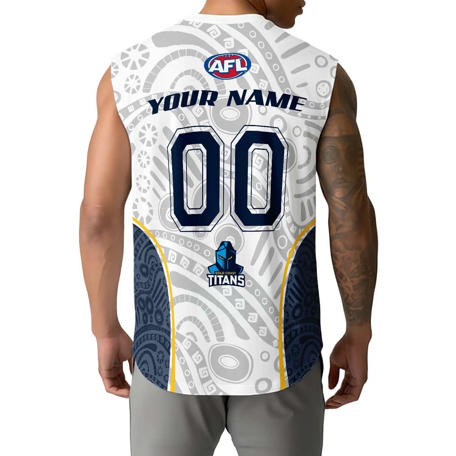 Gold Coast Titans Personalized Tank Top Gift For Fans Gold Coast Titans Personalized Tank Top Gift For Fans