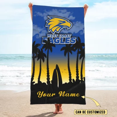 West Coast Eagles Pool Travel Beach  Towels West Coast Eagles Pool Travel Beach  Towels