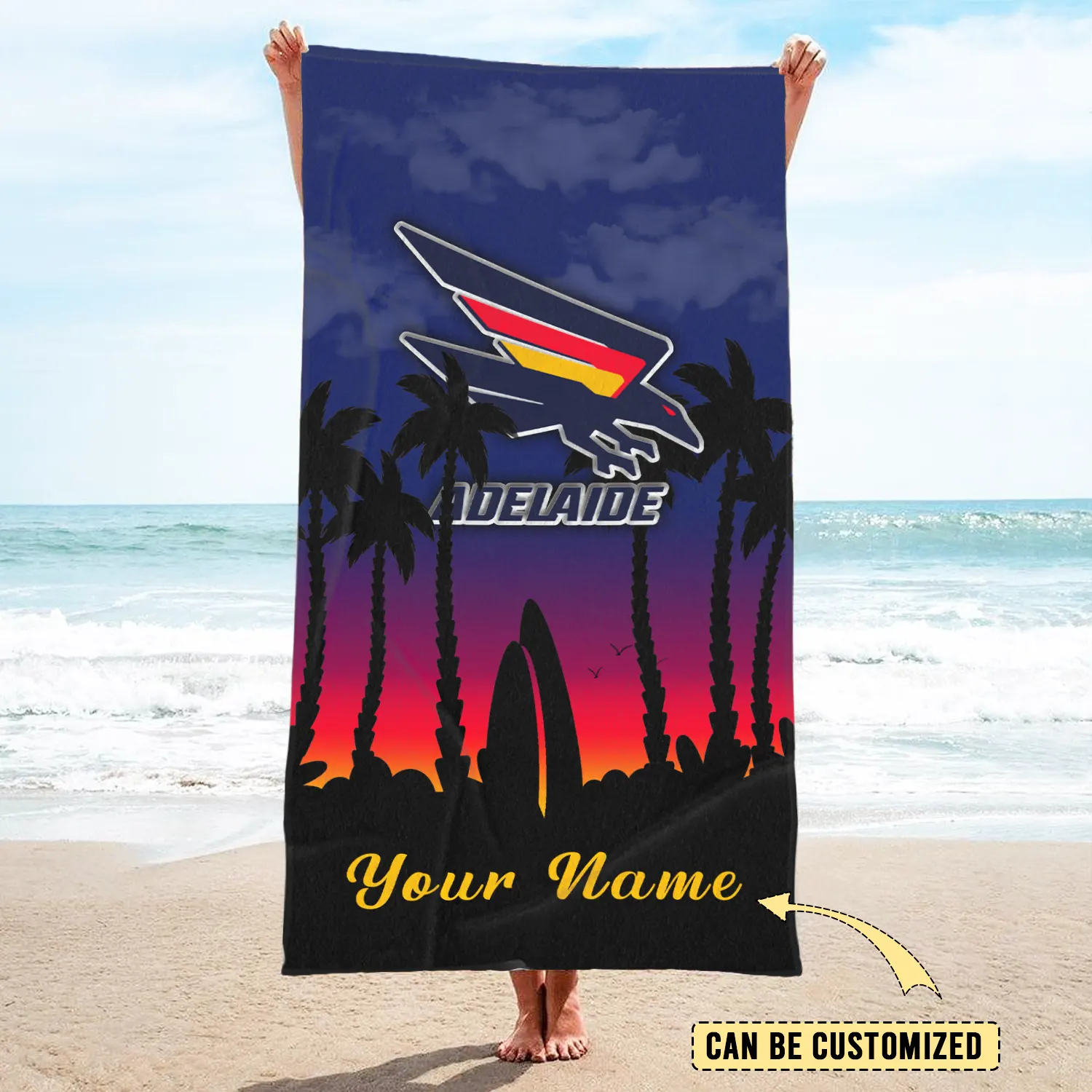 Adelaide Crows Pool Travel Beach  Towels Adelaide Crows Pool Travel Beach  Towels