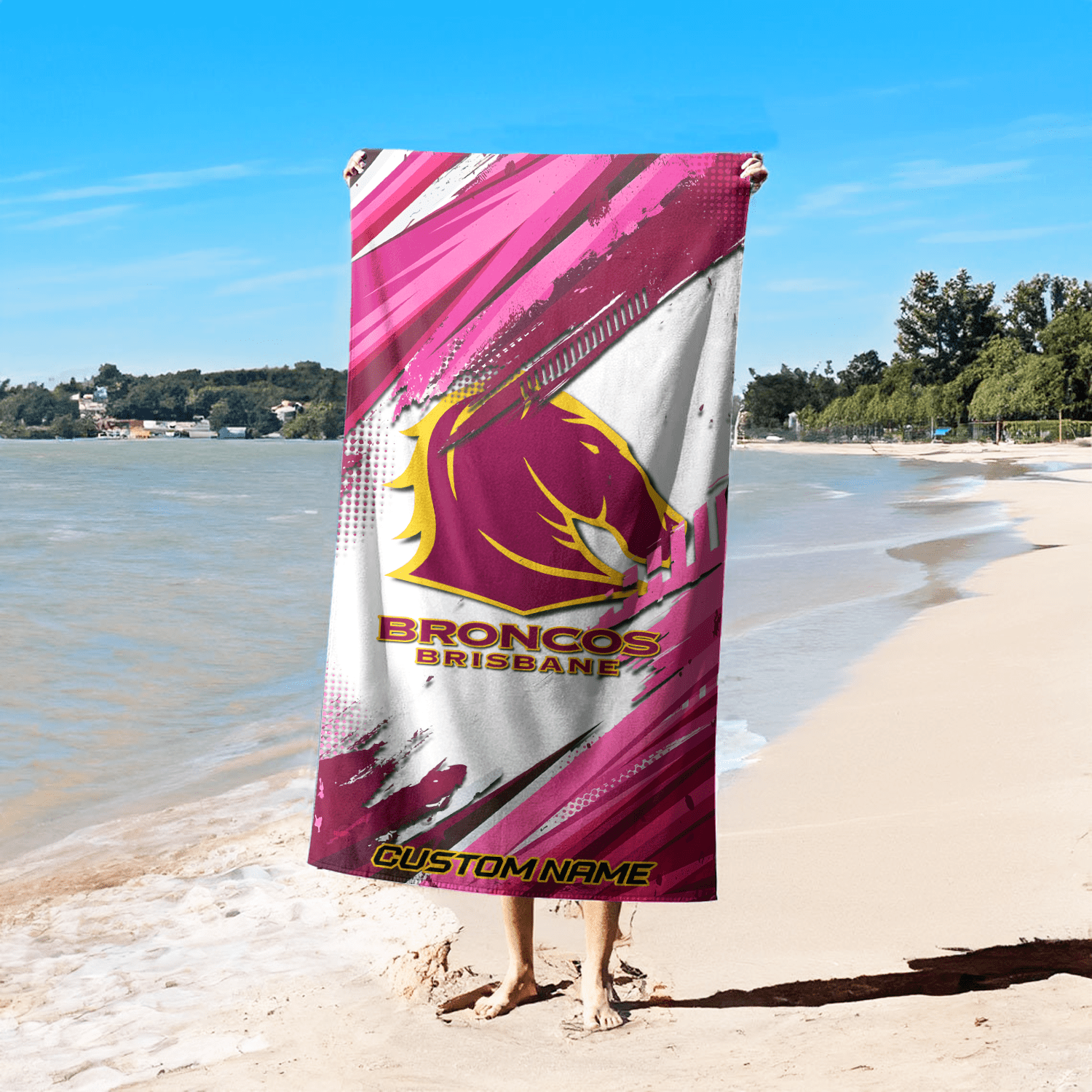 Brisbane Broncos Pool Travel Beach  Towels s Brisbane Broncos Pool Travel Beach  Towels s