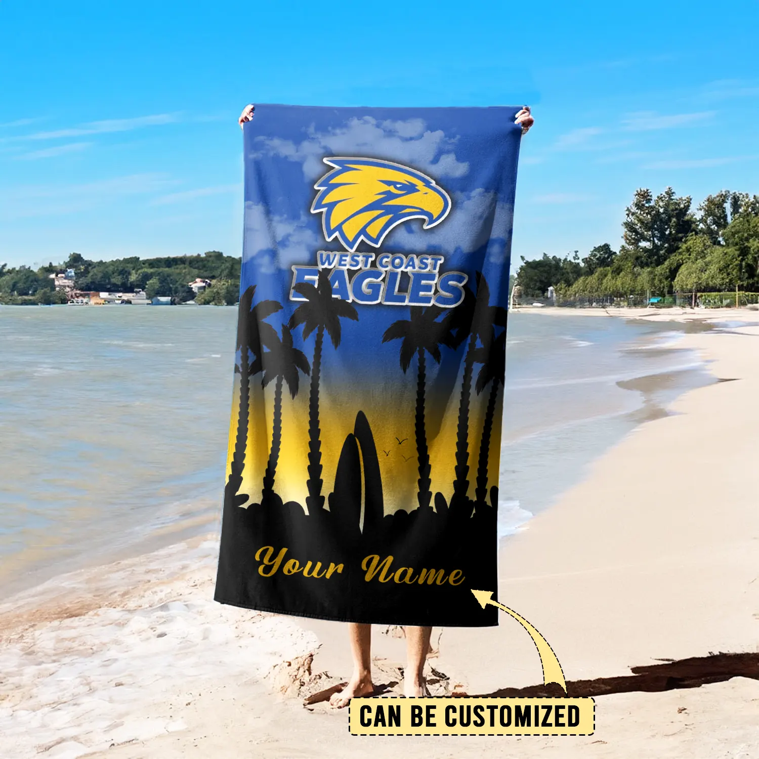 West Coast Eagles Pool Travel Beach  Towels West Coast Eagles Pool Travel Beach  Towels