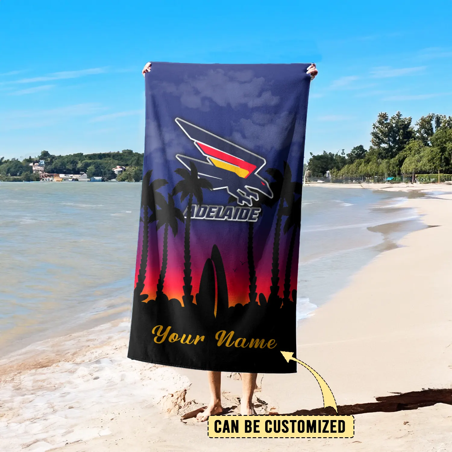 Adelaide Crows Pool Travel Beach  Towels Adelaide Crows Pool Travel Beach  Towels