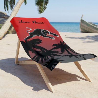 Penrith Panthers Personalized Pool Travel Beach  Towels