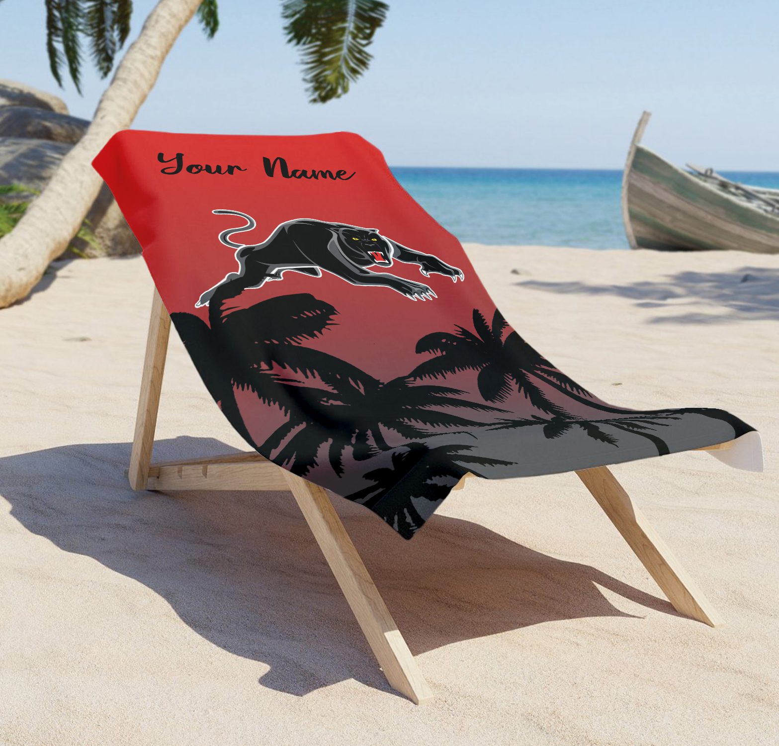 Penrith Panthers Personalized Pool Travel Beach  Towels Penrith Panthers Personalized Pool Travel Beach  Towels