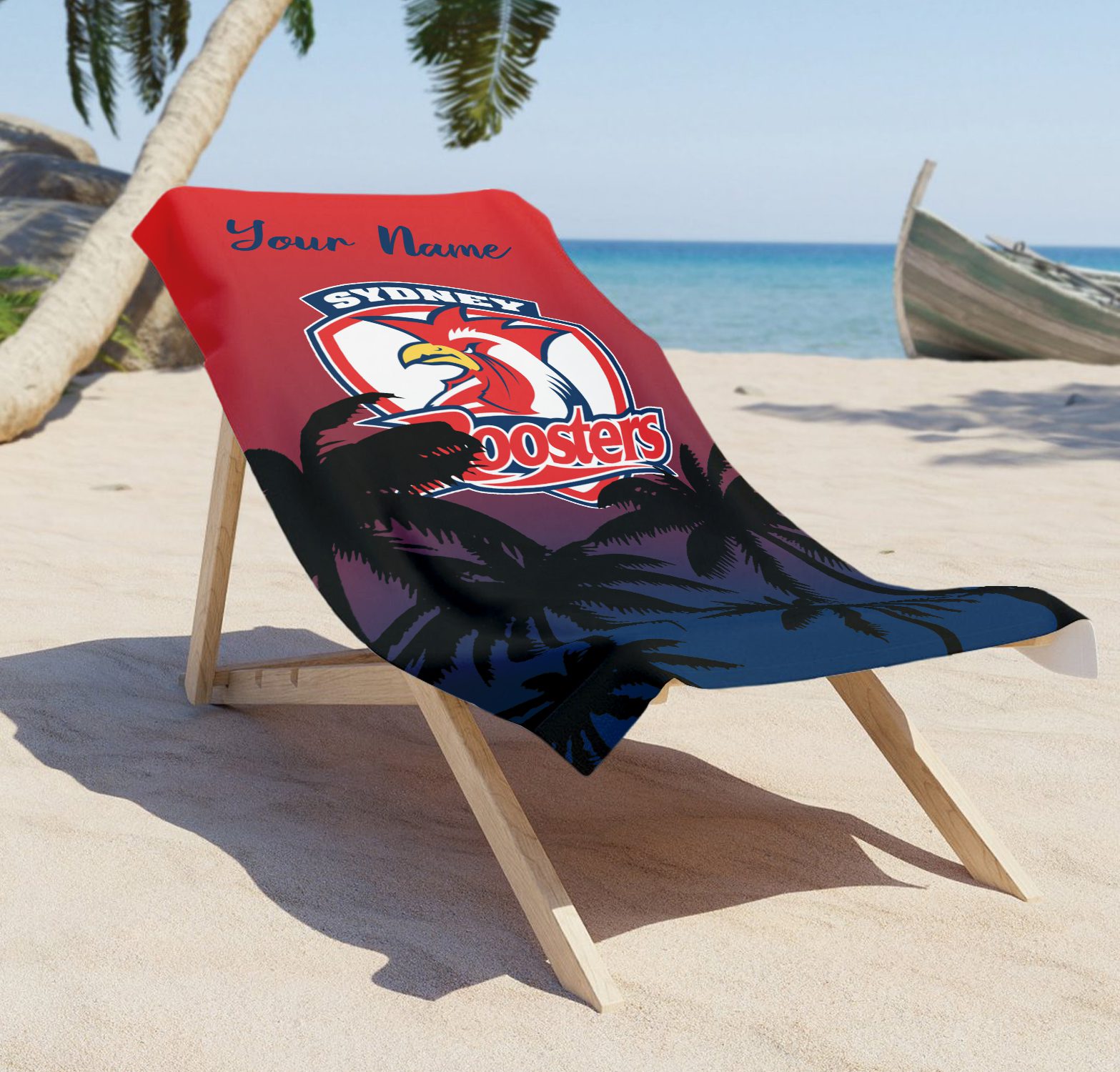 Sydney Roosters Personalized Pool Travel Beach  Towels Sydney Roosters Personalized Pool Travel Beach  Towels