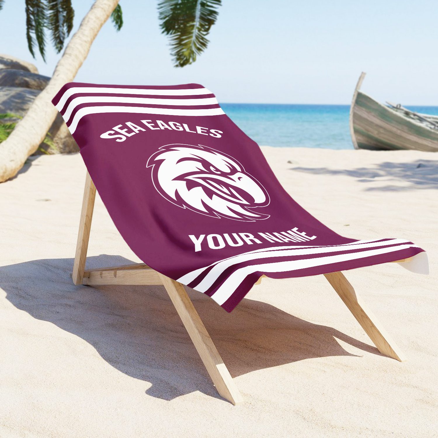 Manly Warringah Sea Eagles Personalized Pool Travel Beach  Towels Manly Warringah Sea Eagles Personalized Pool Travel Beach  Towels