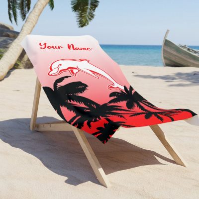 Dolphins Personalized Pool Travel Beach  Towels