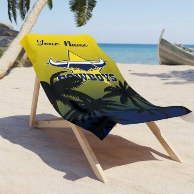 North Queensland Cowboys Personalized Pool Travel Beach  Towels