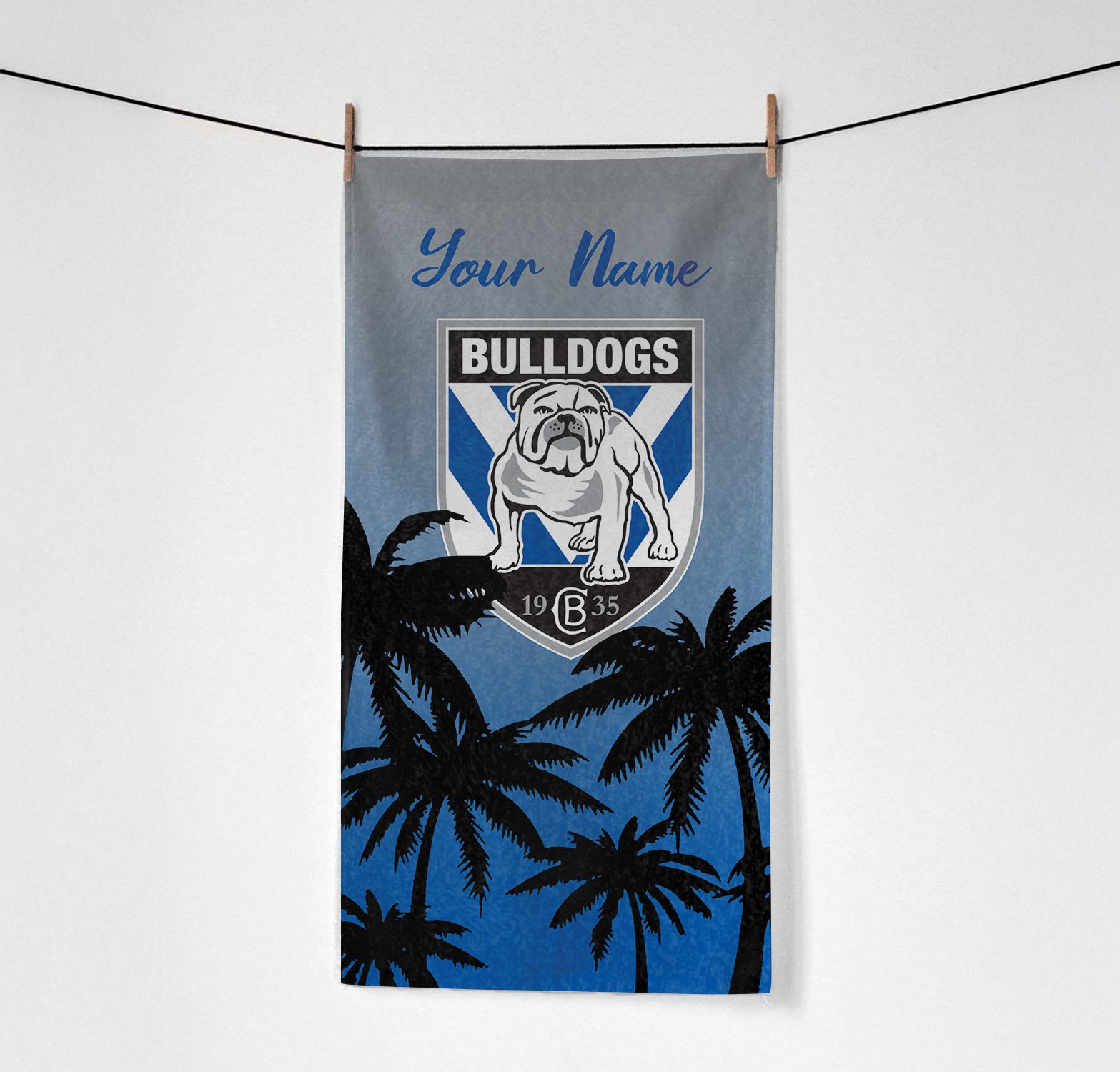 Canterbury-Bankstown Bulldogs Personalized Pool Travel Beach  Towels Canterbury-Bankstown Bulldogs Personalized Pool Travel Beach  Towels
