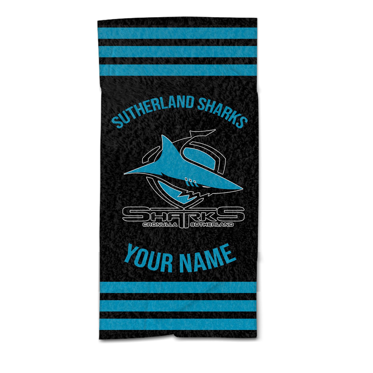 Cronulla-Sutherland Sharks Personalized Pool Travel Beach  Towels Cronulla-Sutherland Sharks Personalized Pool Travel Beach  Towels
